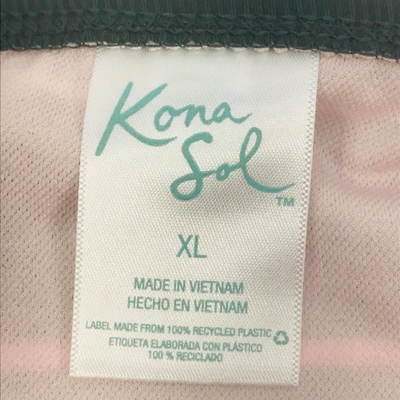 Kona Sol Women's Sz XL 16-18 Medium Coverage Textured Hipster Bikini Swim Bottom - Picture 5 of 9